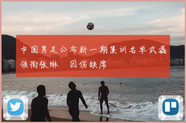 中国男足公布新一期集训名单武磊领衔张琳芃因伤缺席